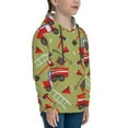 thumbnail image 3 of Kll Unisex Kids Boys Girls Hooded Pocket Pullover Hoodies-Cartoon Fire Truck, 3 of 9