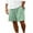 Green, variant on Jgppe Mens Summer Shorts Casual Elastic Waist Solid Color Drawstring Beach Shorts with Pocket