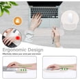 thumbnail image 2 of MOSISO Wrist Rest Support for Mouse Pad&Keyboard Set, Circle Curved Ergonomic Mousepad&Coaster Non-Slip Base Home/Office Pain Relief&Easy Typing Pad with Soft Cloth&Silicone Lining, 2 of 7