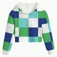 thumbnail image 4 of Godom Toddler Boys Girls Cute Plaid Color Block Sweatshirt Long Sleeve Hoodie Top Kids Jackets, 4 of 4