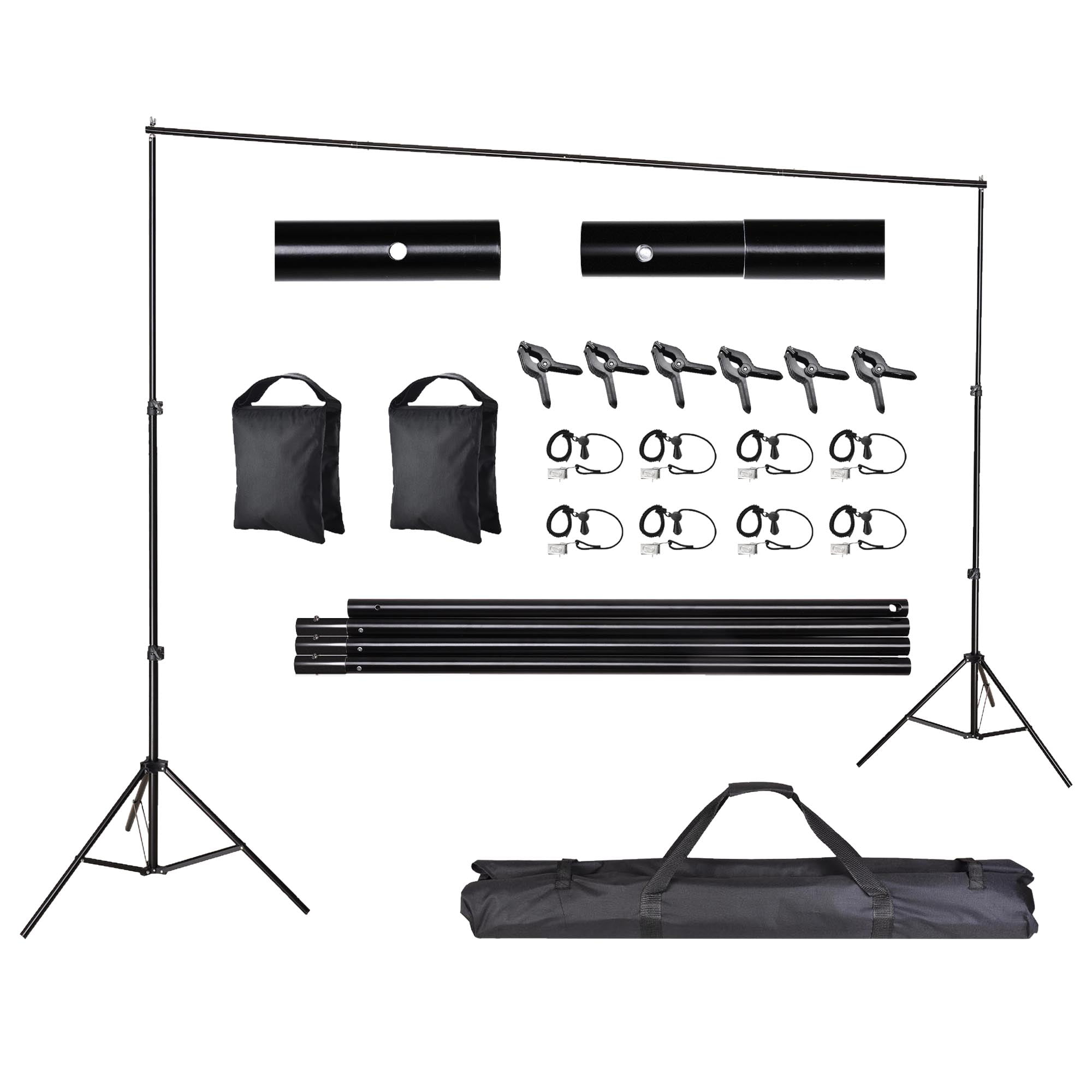 Efavormart 12ft x12ft Heavy Duty Pipe and Drape Kit Wedding Photography Backdrop Stand