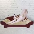 thumbnail image 4 of GROWTH TANK Cat Scratch Pad Grinding Paws Exercise for Cats and Kittens Playing Lounge Couch Brown, 4 of 9