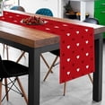 thumbnail image 4 of Red White Love Hearts Valentine''s Day Table Runner, Seasonal Kitchen Dining Table Decoration for Indoor Home Party 13.8x71 Inch, 4 of 5