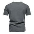 thumbnail image 3 of Hiiyo Men's T-Shirt Solid Color Short Sleeve T Shirt Undershirt Top Casual Active Tee, 3 of 7
