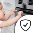 thumbnail image 2 of Cerradura para Puerta de Horno Moonybaby a Prueba de Niños Resistente al Calor Negra, 2 of 7