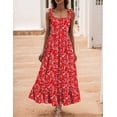 thumbnail image 5 of Vestido de sol Zeagoo 2025 casual con estampado floral escalonado y bolsillos, 5 of 5