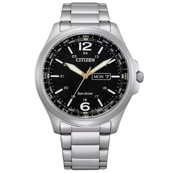 Citizen Men's Eco-Drive Black Dial Watch - AW0110-58E