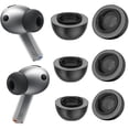 thumbnail image 1 of wonima44 Memory Foam Ear Tips for Samsung Galaxy Buds3 Pro, Galaxy Buds Pro 3 with Silicone Shield, Comfort and Unshakeable Fit with Memory Foam Earbud Tips, Superior Noise Isolation (Black, Medium), 1 of 1