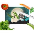 thumbnail image 2 of Halloween Scary Chow Chow White Glass Cutting Board Large, 2 of 2