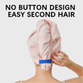 thumbnail image 5 of Quick Dry Hair Turban Cap for Women Thick High Elastic Soft Hair Drying Hat for Hotel, 5 of 5
