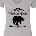 thumbnail image 4 of Inktastic Memaw Bear Grandmother Women's V-Neck T-Shirt, 4 of 5