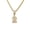 Gold 2, variant on Women's Cubic Zircon Number Necklace 3 Diamond Numbers Pendant Choker Chain Statement Numerology Jewelry Silver