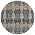 thumbnail image 2 of Addison Rugs Chantille Indoor/Outdoor Transitional Lattice Black Machine Washable Round Rug, 8' x 8', 2 of 7