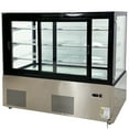 thumbnail image 4 of NSF 60 in. Commercial Galss Door Refrigerated Bakery Display 24 Cu.Ft. Refrigerator Case in Stainless Steel, 4 of 11