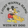 thumbnail image 2 of Toddler's Mickey & Friends I Just Wanna Hang With My Dog  Graphic Tee Athletic Heather 5T, 2 of 3