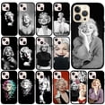 thumbnail image 2 of M-marilyns-carcasa de teléfono m-monroes para Apple iPhone 15 14 Plus 13 12 Mini Pro Max XR + 13Pro 14 + 15 + funda de TPU suave, 2 of 5