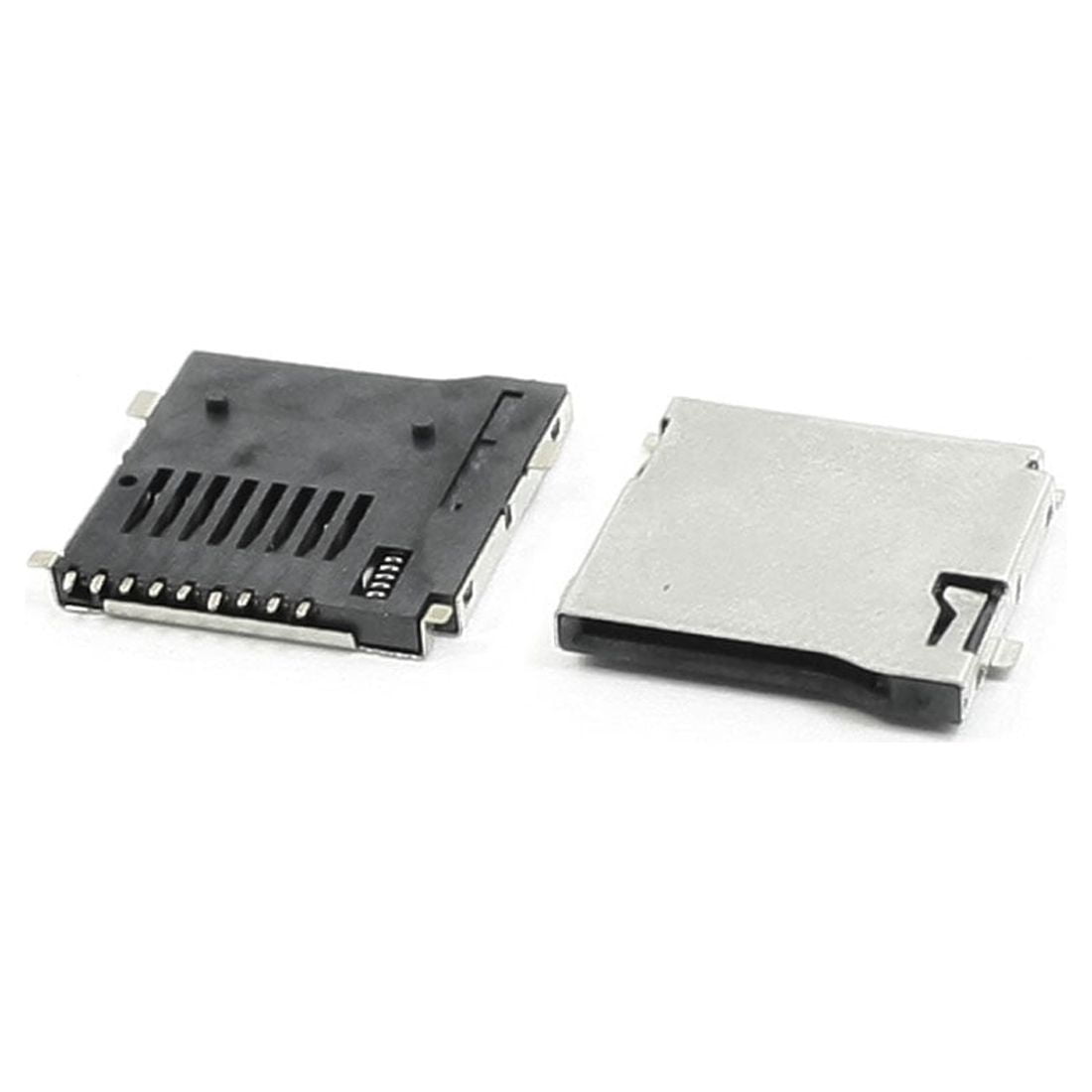 Unique Bargains 2 x TF Transflash Micro SD Memory Card Quick Flip Type Socket Female Connector