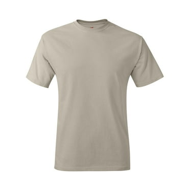 Hanes Men's Short Sleeve Crew Neck Plain T-Shirt