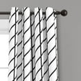 thumbnail image 2 of Lush Decor Feather Arrow Geo Room Darkening 95" x 52" Geometric White 100% Polyester Metal Grommets Pair Window Panel, 2 of 5