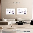 thumbnail image 4 of Elephant Stock Women One Line Wall Art - Horizontal Canvas Wall Art - Living Room Wall Decor - People Canvas - Purple And White Decor - 48" x 32", 4 of 8