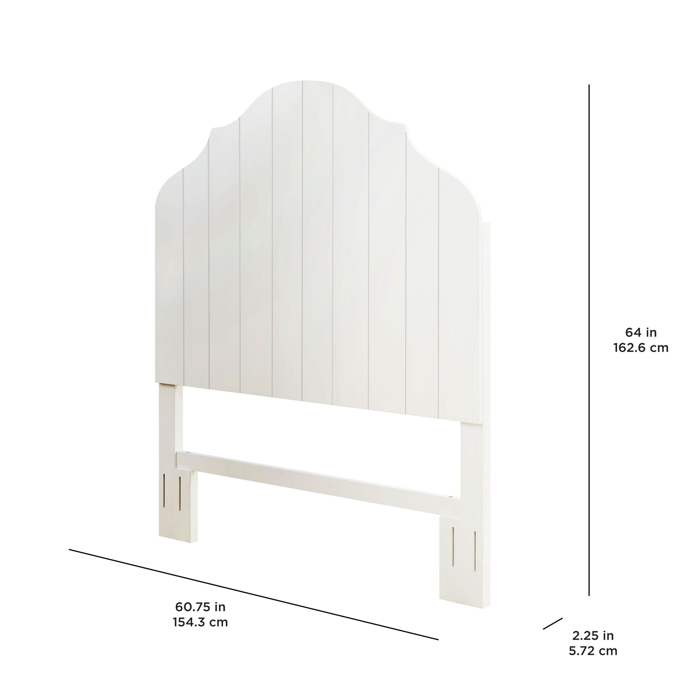 The Pioneer Woman Queen Headboard Made With Solid Wood Frame, White