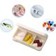thumbnail image 2 of 3 cajas Pastilleros pequeños, Pastilleros diarios, Caja de medicamentos de bolsillo, Caja de almacenamiento de pastillas transportable, Dispensador de medicamentos con 3 compartimentos, para viajes y al aire libre oso de fresa Electrónica, 2 of 5