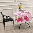 thumbnail image 2 of YAZAOO Round Tablecloth Strawberry Pattern Pattern Tableclothes, 2 of 8