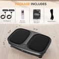 thumbnail image 5 of VANECL Vibration Plate Exercise Machine, 120-Level Full Body Workout Vibration Plate for Lymphatic Drainage & Weight Loss, with Remote & LED Touch Screen, 330 lbs Capacity, Men Women Universal, Black, 5 of 8