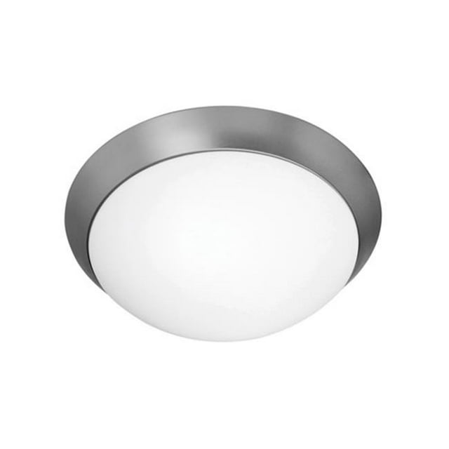 20625GU-BS-OPL Cobalt 2 Light Brushed Steel Flush Mount Ceiling Light in Fluorescent