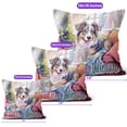 thumbnail image 4 of Watercolor Hello Winter Australian Shepherd Chill Christmas Welcome Pillow Cushion Double Sided Aussie Dog Lover Gifts Throw Pillow - 00016, 4 of 4