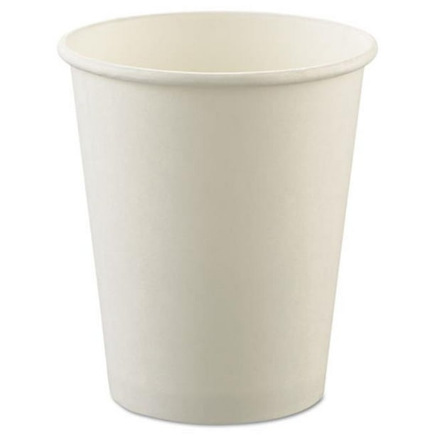 Solo Cup Company U508NU Boisson Chaude Tasses en Papier Non Couché&44; Blanc - 8 oz.
