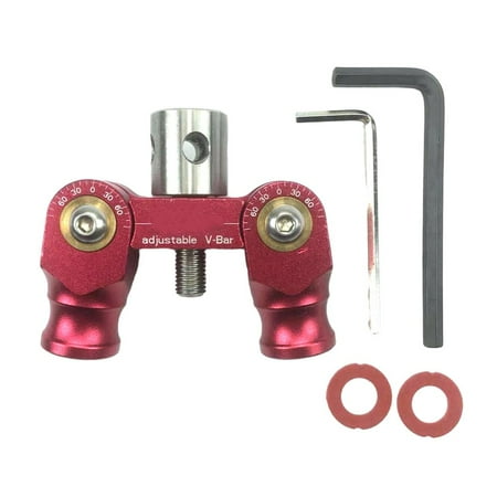 Bow Stabilizer Double Sided V Bar Connector Mount Shock Absorber Red
