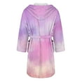 thumbnail image 4 of Gifts for Mom Robes for Women Fuzzy House Coat Oversized Kimono Women's Sleepwear Spa Womens Bathrobe Purple, 4 of 5