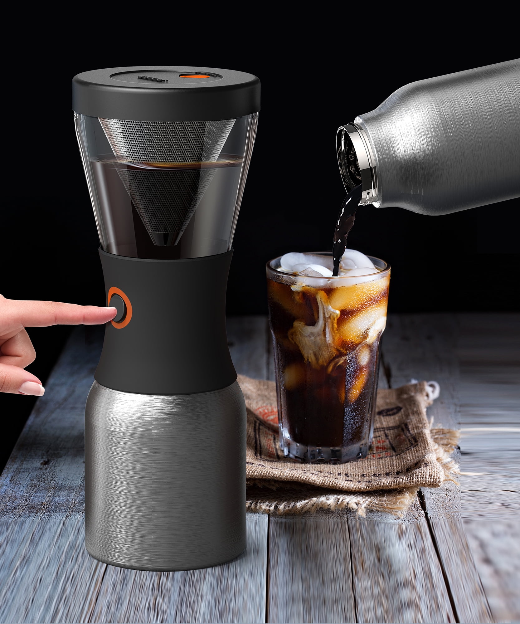 Asobu 40 Ounce Portable Insulated Cold Brew Coffee Maker