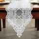 thumbnail image 4 of Cateissary GeweYeeli, corredor de de escritorio, mantel de armario de TV para decoración de bodas y fiestas de café blanco calado de encaje Decoración del hogar Blanco 30x70cm Cateissary JJ24716-03, 4 of 6
