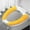 Yellow, variant on Hxoliqit Thicker Bathroom Toilet Seat Cover Pads Soft Warmer Toilet Seat Cushion Cover Stretchable Washable Fiber Cloth Easy Installation Comfortable Toilet Lid Seat Cover (Yellow) For Bathroom