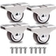 thumbnail image 1 of Ruedas para muebles de alta resistencia + tornillos - 25 mm 40 kg - 4 ruedas pequeñas sin freno para muebles - sin marcas y silenciosas, 1 of 4