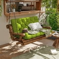 thumbnail image 2 of Kimunuk Outdoor Porch Swing Cushion, 47" X 40" X 5" Waterproof Bench Chair Replacement Cushion with 6 Ties for Patio, Grass Green, 2 of 7