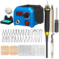 thumbnail image 1 of LEEYNEER   Wood Burning Tool  Digitally Adjustable Temperature Wood Burner Kit  Wood Burner Tool Kit US Plug, 1 of 6