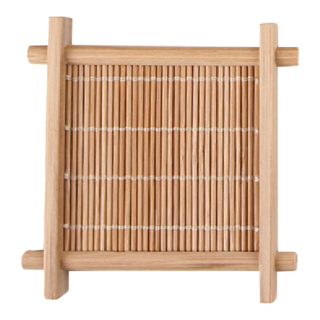 S SERENABLE Small Animals Cooling Mat Bamboo Keep Pets Busy Anit Bite Cooling Pad 8.5cmx8.5cm