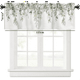 thumbnail image 7 of Sage Green Curtain Valance for Watercolor Eucalyptus Leaf Rod Pocket Valance Window Treatments Plant Leaves, 7 of 7