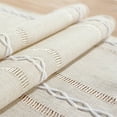 thumbnail image 6 of Handwoven Polyester Table Runner with Fringe - 13"x79" Farmhouse Lace Tablecloth for Dining Table, Christmas, Thanksgiving, Rustic Wedding Decor (Ivory), 6 of 13