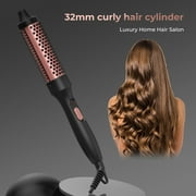 Thermal Brush Set with Ceramic Curling Wand, Fast Heating Hot Brush, 3 Interchangeable Curling Irons for Short, Medium & Long Hair (30mm, 38mm & 45mm)