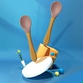 thumbnail image 4 of Hot Sale! New! Dusknt Training Spoon, Feeding Complementary Food Spoon Baby Food Grade Silicone Soft Spoon Children Learn to Eat Training Tableware Baby Spoon, 4 of 4
