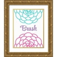 thumbnail image 1 of Robinson, Tamara 15x18 Gold Ornate Wood Framed with Double Matting Museum Art Print Titled - Brush Flower, 1 of 4