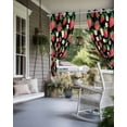 thumbnail image 4 of nqOlkjepod Outdoor Curtains for Patio Waterproof, Strawberry Rustic Outdoor Privacy Panels Grommet, Black Spring Summer Floral Fruit Blackout Outside Curtains for Porch/Cabana 54"x95", 1 Panel, 4 of 8