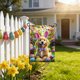 thumbnail image 3 of Decoraciones Del Porche Delantero Bandera Del Jardín de Pascua Al Aire Libre con Patrones Temáticos de Pascua para Patios Delanteros Porches Y Celebraciones de Vacaciones Familiares Decoraciones de Pa, 3 of 6