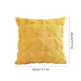 thumbnail image 3 of Butterfly Embossed Faux Fur Throw Pillow, Soft Plush Tufted Square Cushion with 3D Butterfly Pattern, Decorative Accent Pillow for Sofa, Bed, Living Room and Bedroom Decor 18x18in, 3 of 6