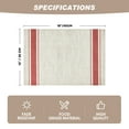 thumbnail image 2 of Sm:)e Red Placemats Set of 4 - Heat Resistant Non-Slip Place mats for Dining Table, Washable Durable PVC Table Mats, 2 of 7