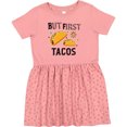thumbnail image 3 of Inktastic But First Tacos Girls Toddler Dress, 3 of 5